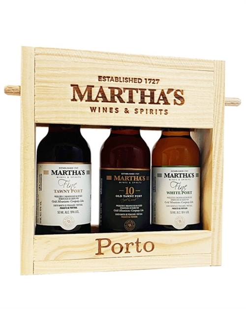 Marthas Miniature Gavesæt Tawny Portvin 3x5 cl 19%