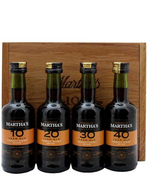 Marthas 100 år Miniature Gavesæt Tawny Portvin 4x5 cl