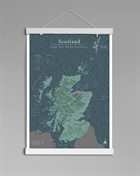 Matte Scottish Distillery Map 42x59,4 cm Plakat A2