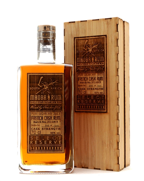 Mhoba Select Reserve French Cask Batch 2019FC3 Pure Single Sydafrika Rom 70 cl 65%