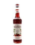 Monin Cranberry / Tranebær Sirup Fransk Likør 70 cl