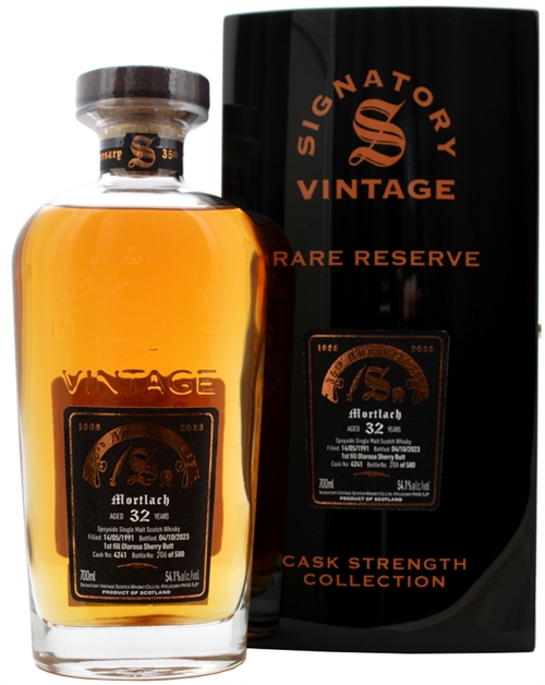 Mortlach 1991/2023 Signatory 32 år Symingtons Choice Single Speyside Malt Scotch Whisky 54,1%