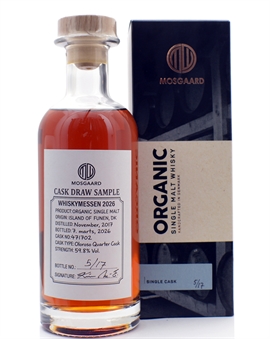 Mosgaard 8 år Whiskymessen 2026 Oloroso Quarter Cask Single Malt Dansk Whisky 50 cl 59,8%