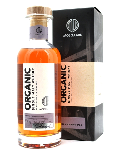 Mosgaard Edition No 2 Peated / Bourbon Cask Økologisk Single Malt Dansk Whisky 50 cl 48,4%