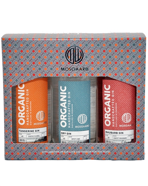 Mosgaard Organic Gin Selection 3x20 cl Danish Mosgaard Distillery