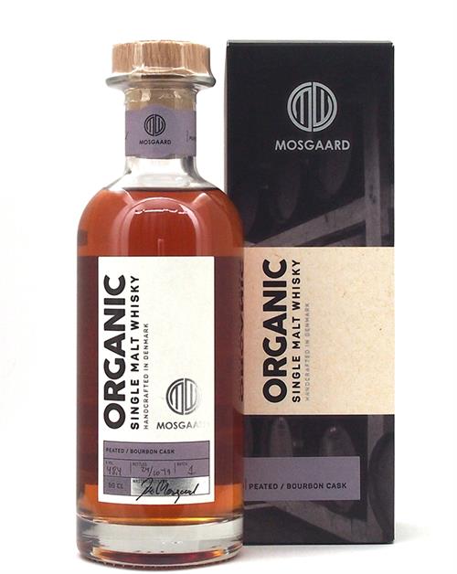 Mosgaard Edition No 1 Peated / Bourbon Cask Økologisk Single Malt Dansk Whisky 50 cl 48,4%