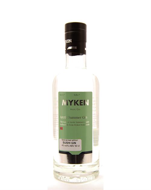 Myken Destilleri Arktisk Sommergin "Special test edition Sushi" Norsk Gin 50 cl 43%