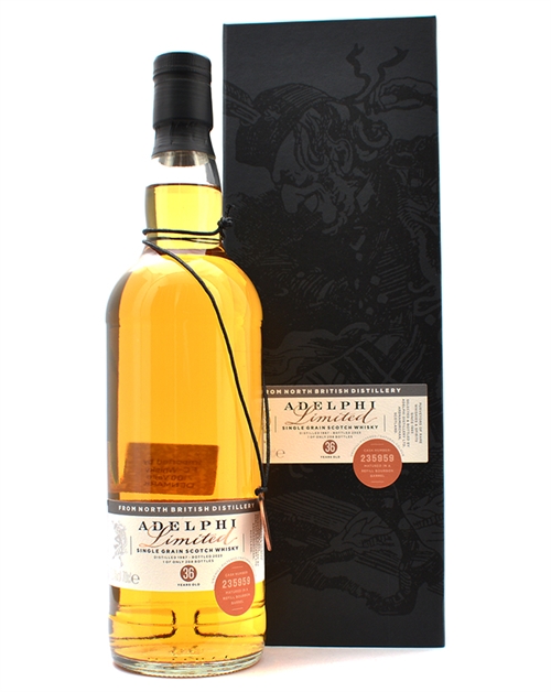 North British 1987/2023 Adelphi Limited 36 år Single Grain Scotch Whisky 70 cl 47,5%