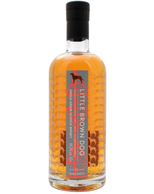 North British 32 år Little Brown Dog Small Batch Single Grain Scotch Whisky 70 cl 44,2%