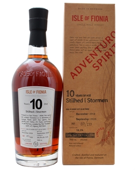 Isle Of Fionia Stilhed i Stormen 10 år Nyborg Distillery Organic Single Malt Danish Whisky 58,2%