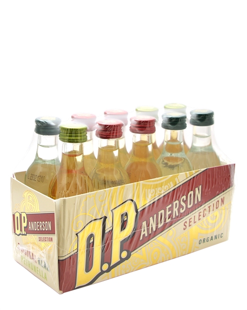 O.P. Anderson Miniature Selection Mix Svensk Økologisk Akvavit 10x5 cl 37%