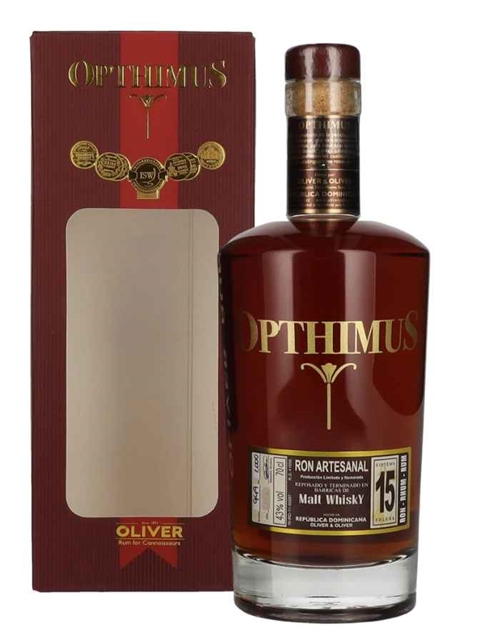 Opthimus 15 år barricas de Malt Whisky Finish Dominikanske Republik Rom 43%