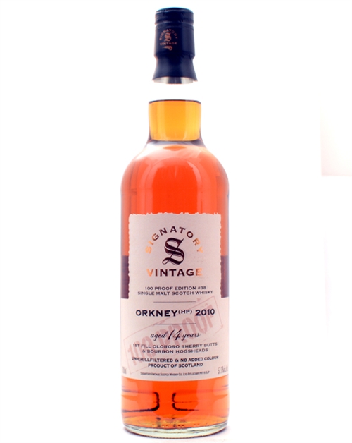 Orkney (HP) 2010/2024 Signatory Vintage 14 år 100 Proof Edition #38 Single Malt Scotch Whisky 70 cl 57,1%