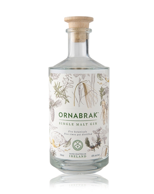  Ornabrak Irsk Single Malt Gin 70 cl 46%