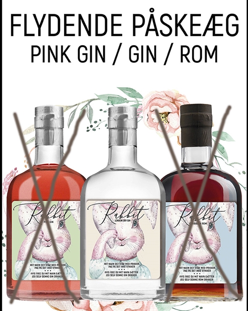 Rabbit London Dry Gin Påskegin Small Batch 70 cl 41%
