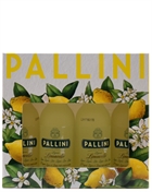 Pallini Limoncello Miniaturepakke Italiensk Likør 4x5 cl 26%
