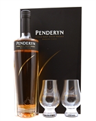 Penderyn Madeira Finish GOLD Gavesæt med 2 glas Single Malt Welsh Whisky 70 cl 46%