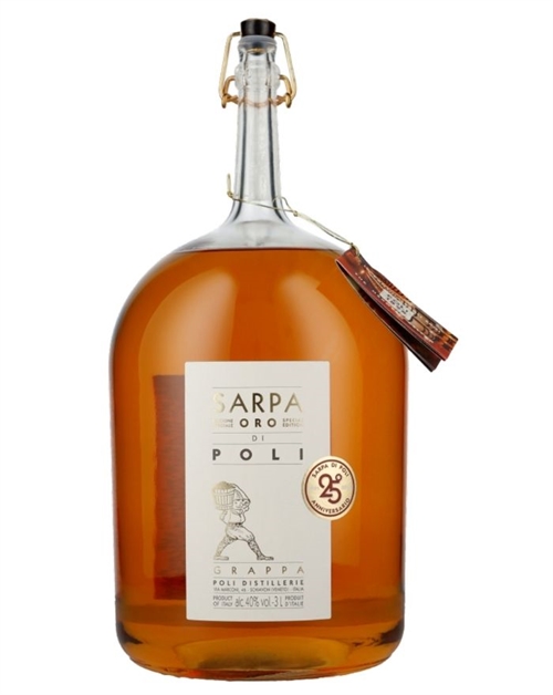 Poli Sarpa Oro Big Mama Magnum 3 Liter Grappa fra Italien