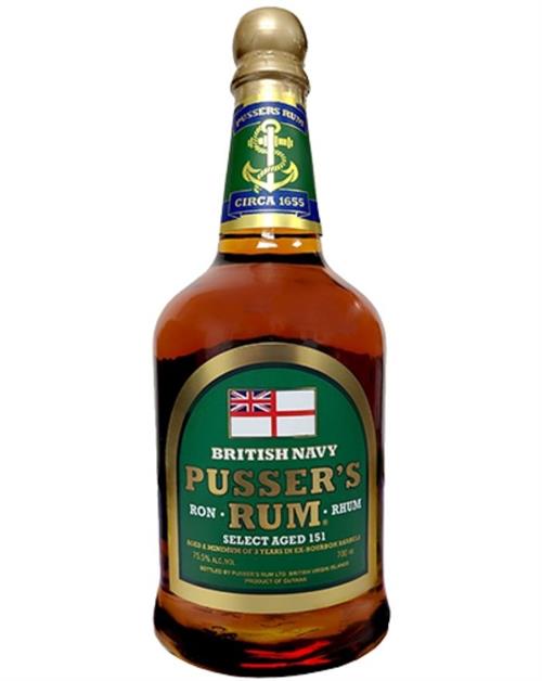 Pussers Select Aged 151 British Navy Rum Guyana Rom 70 cl 75,5%  