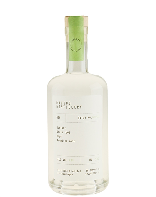 Radius Batch No. 00038 Dansk Navy Strength Gin 50 cl 57,5%