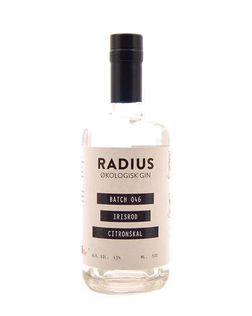 Radius Batch No. 046 Irisrod Citronskal Dansk Økologisk Gin 50 cl 43%