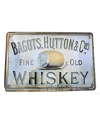 Retro Metalskilt - Bagots Hutton & Co Fine Old Whiskey