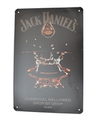 Retro Metalskilt - Jack Daniel's Charcoal Mellowed Drop by Drop