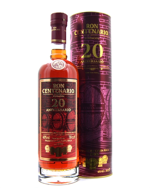 Ron Centenario Fundacion 20 år Aniversario Costa Rica Rom 70 cl 40%