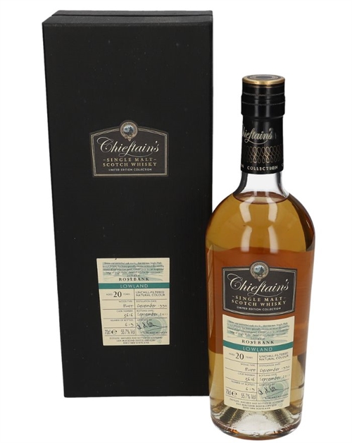 Rosebank 1990/2011 Chieftains 20 år Single Lowland Malt Whisky 55,7%