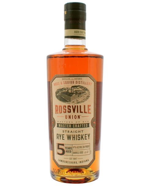 Rossville Union 5 år Master Crafted Straight Rye Whiskey 47%
