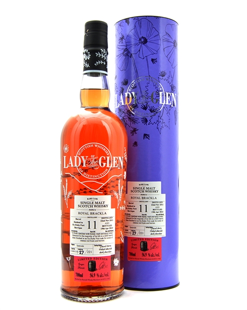 Royal Brackla 2011/2023 Lady of the Glen 11 år Speyside Single Malt Scotch Whisky 70 cl 56,9%