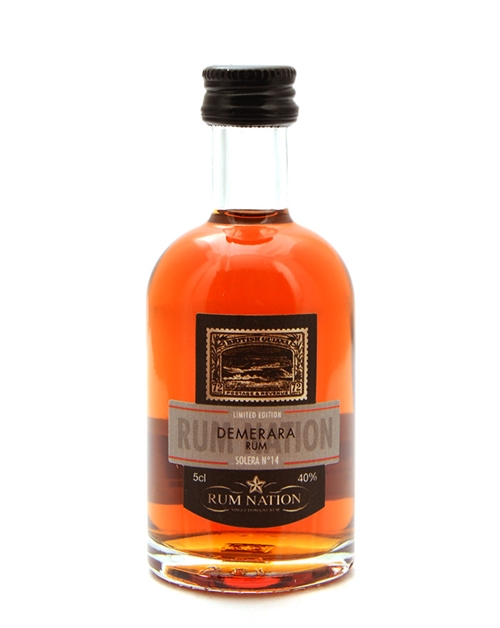 Rum Nation Miniature Demerara Release Solera No 14 Limited Edition Rom 5 cl 40%