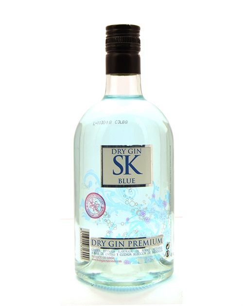 SK Blue Premium Spansk Dry Gin 70 cl 37,5%