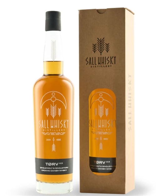 Sall Whisky TØRV 2.3 Ekologiskt Peated Single Malt Danska Whisky 70 cl 52,5%