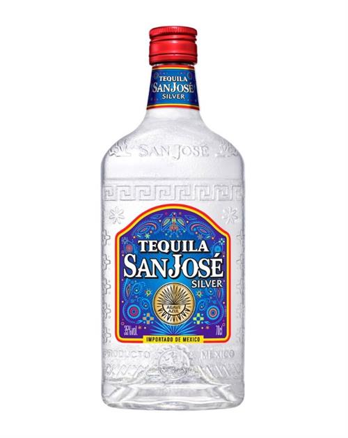 San Jose Tequila Silver fra Mexico med 70 centiliter og 35 procent alkohol