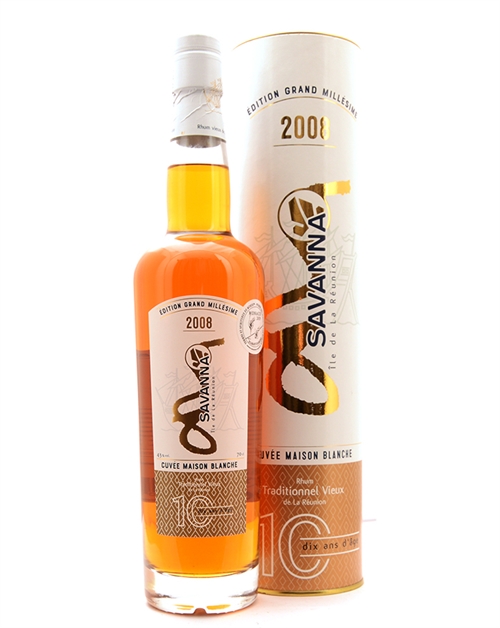 Savanna 10 år Rhum Vieux Traditionnel Grand millesime 2008 La Reunion Rom 43%