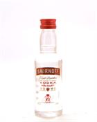 Smirnoff Miniature / Miniflaske 5 cl Red Triple Distilled Premium Vodka 37,5%