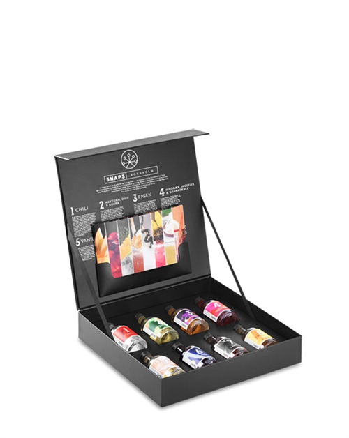 Snaps Bornholm Gavesæt Miniature / Miniflaske Dansk Akvavit 8x5 cl 40%