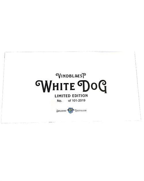 Vindblæst White Dog Søgaard Destilleri Limited Edition Dansk Råsprit 4x5 cl