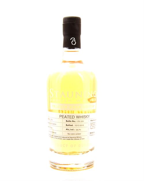 Stauning 2014/2018 Private Cask 4 år Peated Single Malt Dansk Whisky 50 cl 59,3%