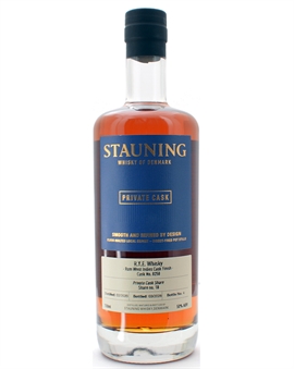 Stauning Private Cask Rum West Indies Cask Finish 2020/2026 Danish Rye Whisky 50%