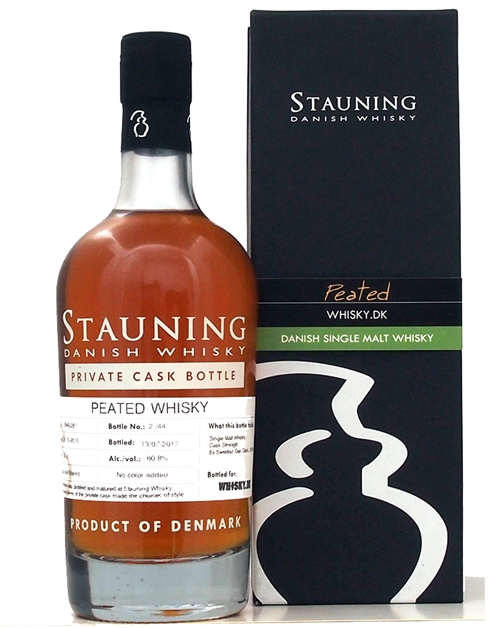 Stauning Private Cask ROMMER Whisky.dk 6 år 2010/2017 Danish Peated Single Malt Whisky 60,8%