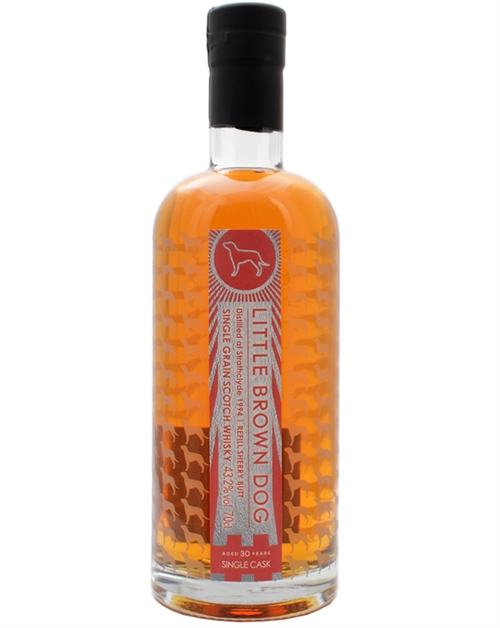 Strathclyde 30 år Little Brown Dog Single Cask Single Grain scotch Whisky 43,2%