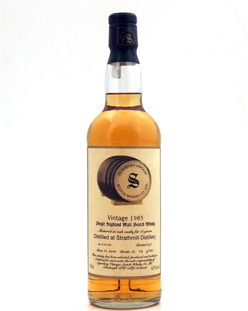 Strathmill 1985/1997 11 år Signatory Single Speyside Malt Whisky 43% 