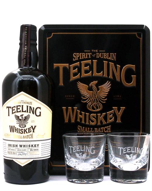 Teeling Gavesæt med 2 glas Small Batch Rum Cask Blended Irish Whiskey 70 cl 46%