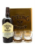 Teeling Gavesæt m. 2 glas GOLD BOX Small Batch Rum Cask Blended Irish Whiskey 46%