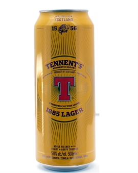 Tennents Premium Scotch Lager Øl 500 ml 5% 