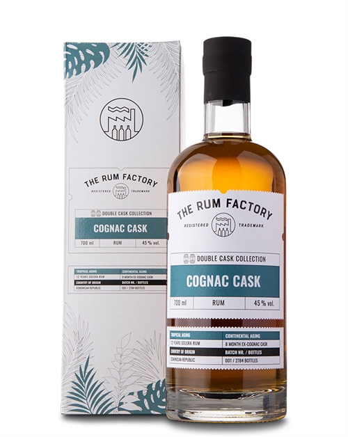 The Rum Factory Double Cask Collection Cognac Cask Den Dominikanske Republik Rom 70 cl 45%