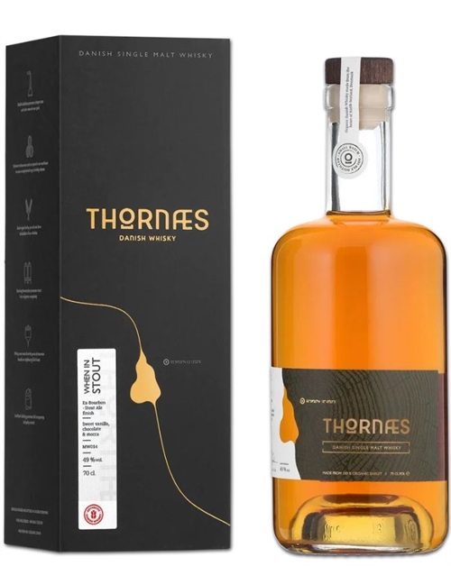 Thornæs Whisky When in Stout Økologisk Single Malt Dansk Whisky 70 cl 49%