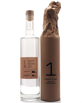 Thy Whisky Destillat 1 Dansk New Make bagside